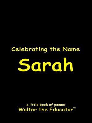 cover image of Celebrating the Name Sarah